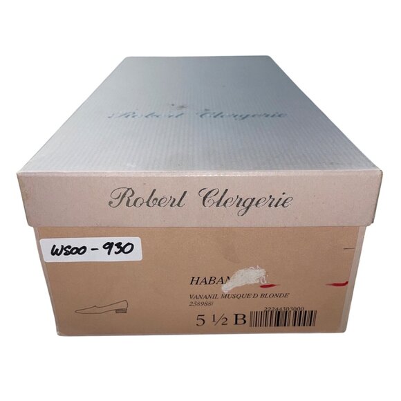 Robert Clergerie Burgundy Leather Habana Square-Toe Block Heel Shoes Sz 5.5B-New - Picture 9 of 9